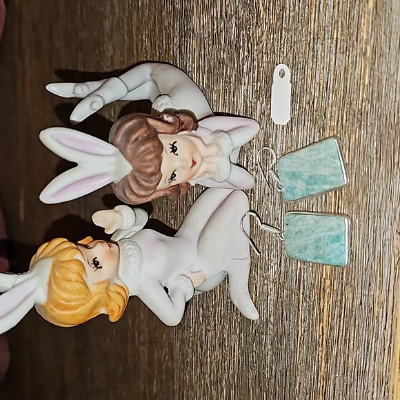 New Sterling silver Amazonite earrings - Picture 8 of 8